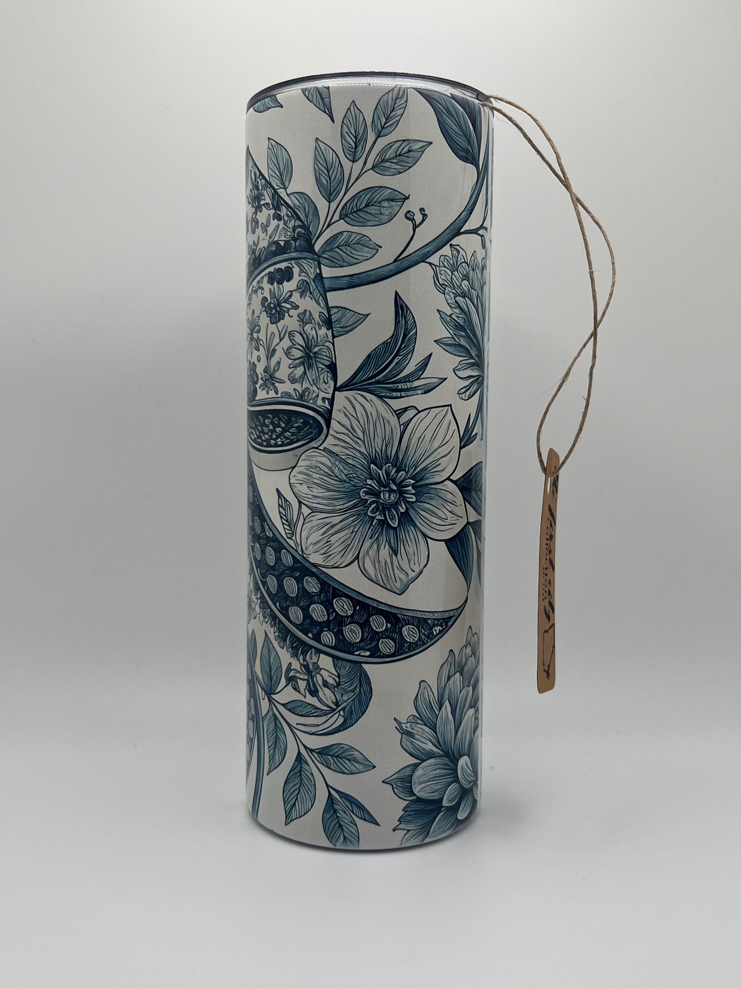 Preppy Blue Chinoiserie Bow