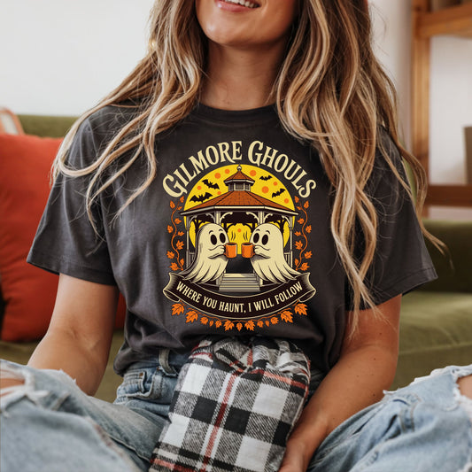 Gilmore Ghouls Halloween Tee – Cozy Fall Ghost Shirt for Gilmore Girls Fans