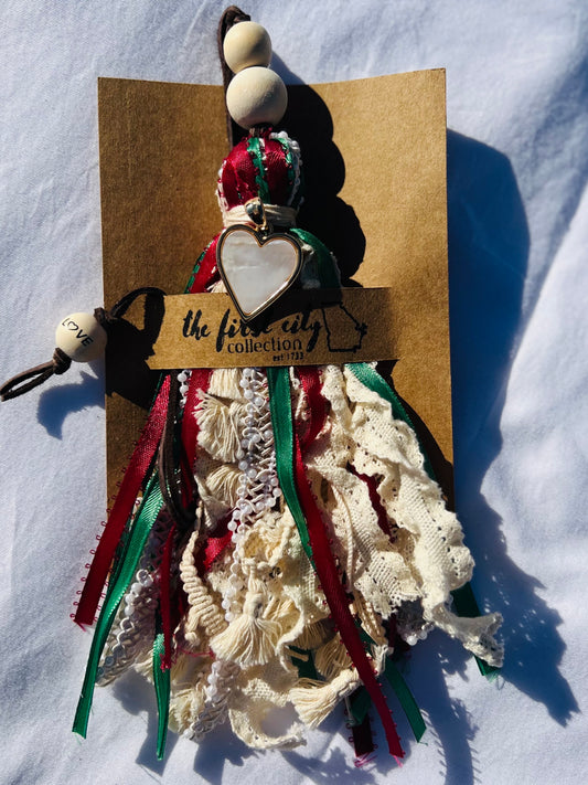 Ceramic Heart Bookmark Tassel