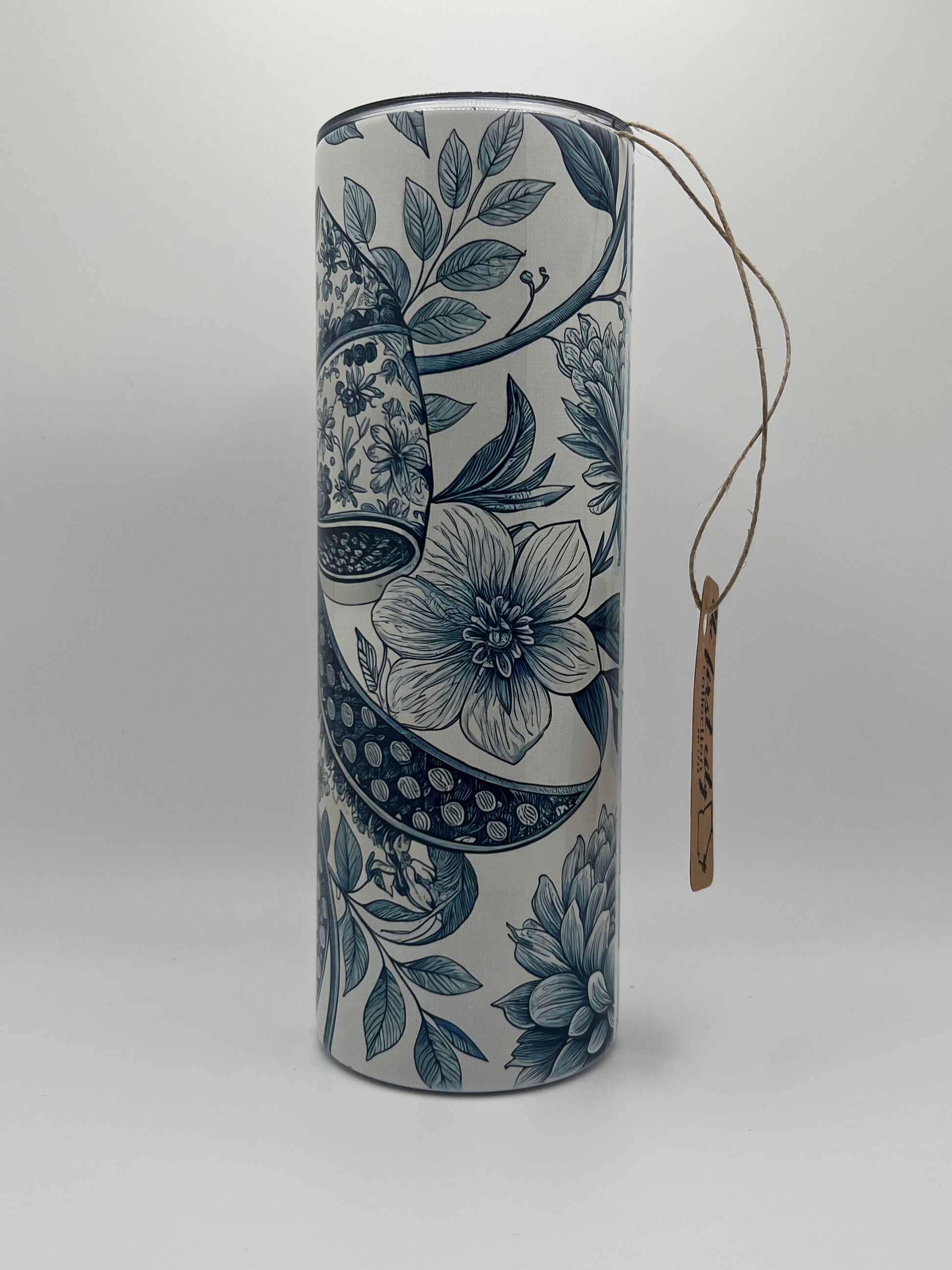 Preppy Blue Chinoiserie Bow